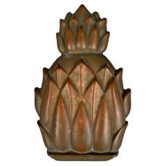 Antique American Brass Pineapple Door Knocker