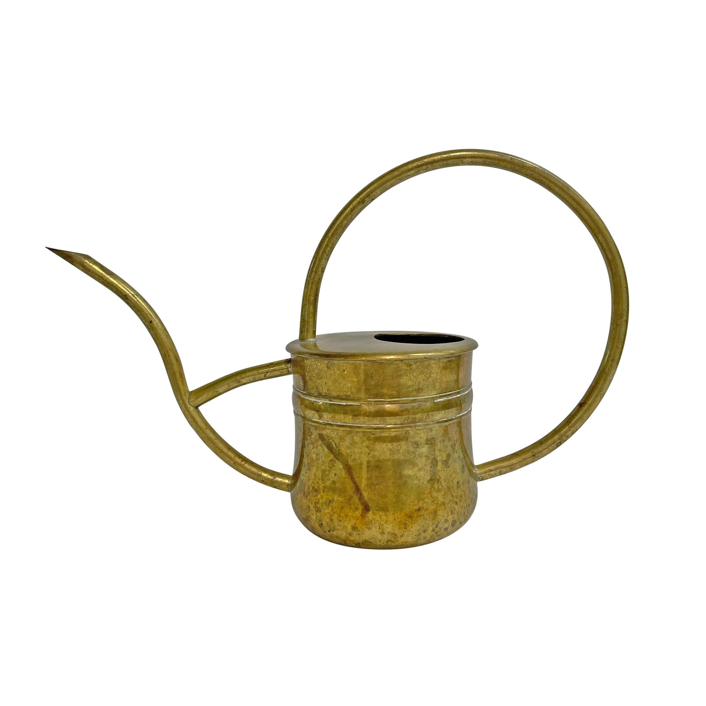 20th Century Vintage American Brass Watering Can For Sale