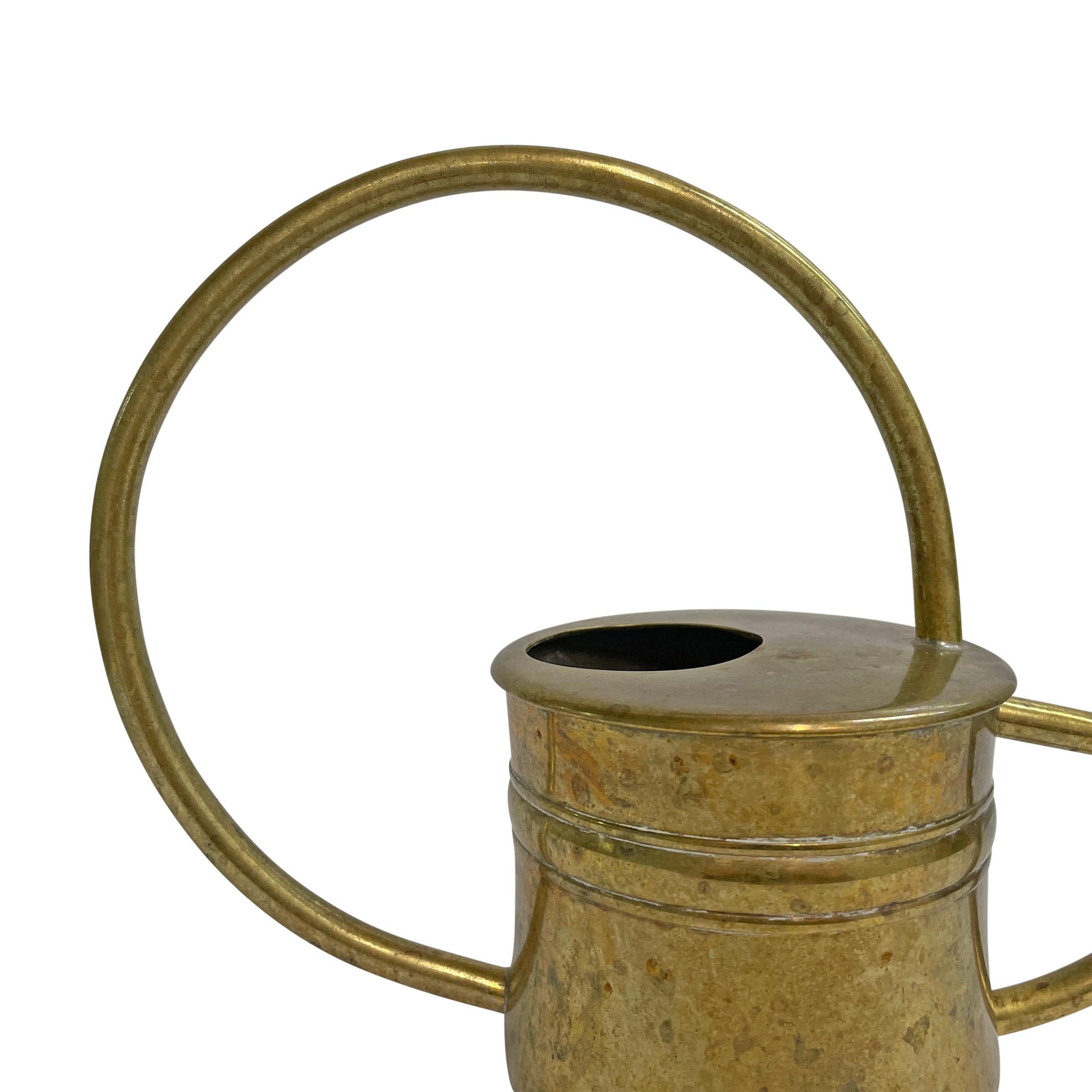 Vintage American Brass Watering Can For Sale 1