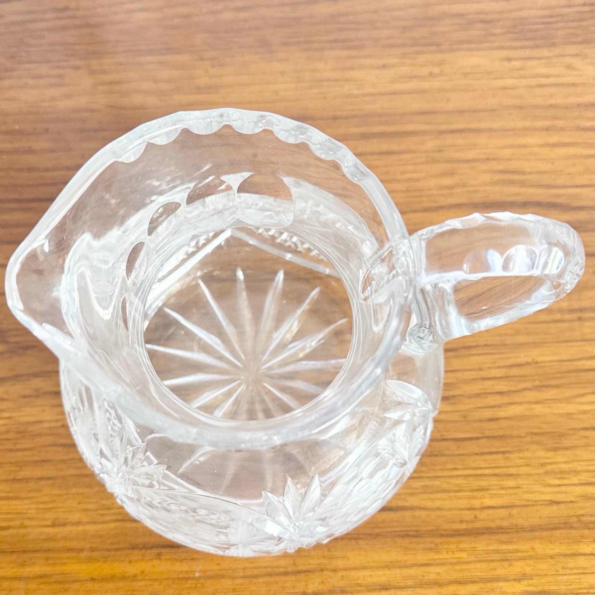 Vintage American Brilliant Period Cut Crystal Pitcher For Sale 5