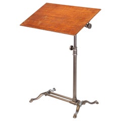 Vintage American Cast Iron Tilt-Top Table