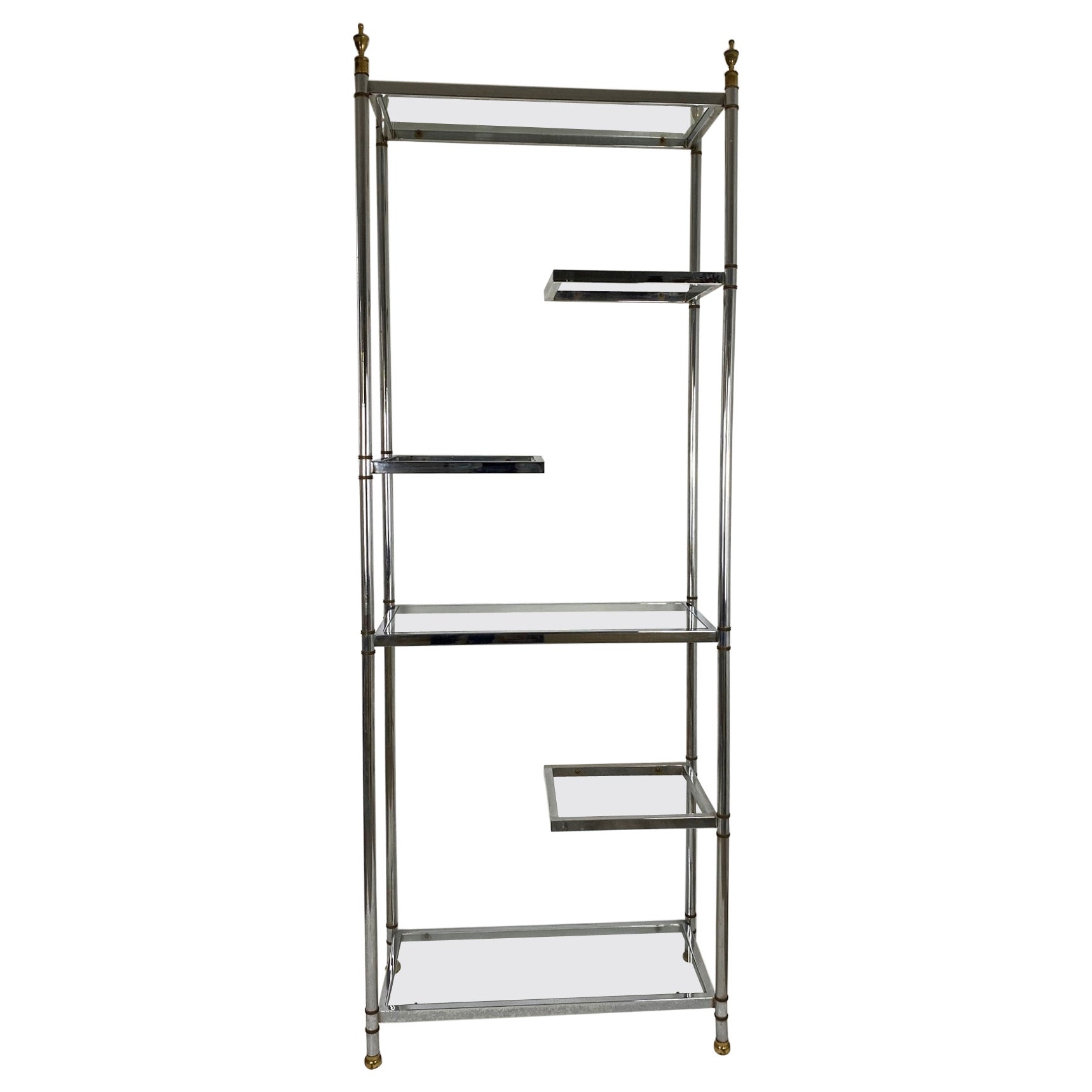 Etagere vintage in cromo americano