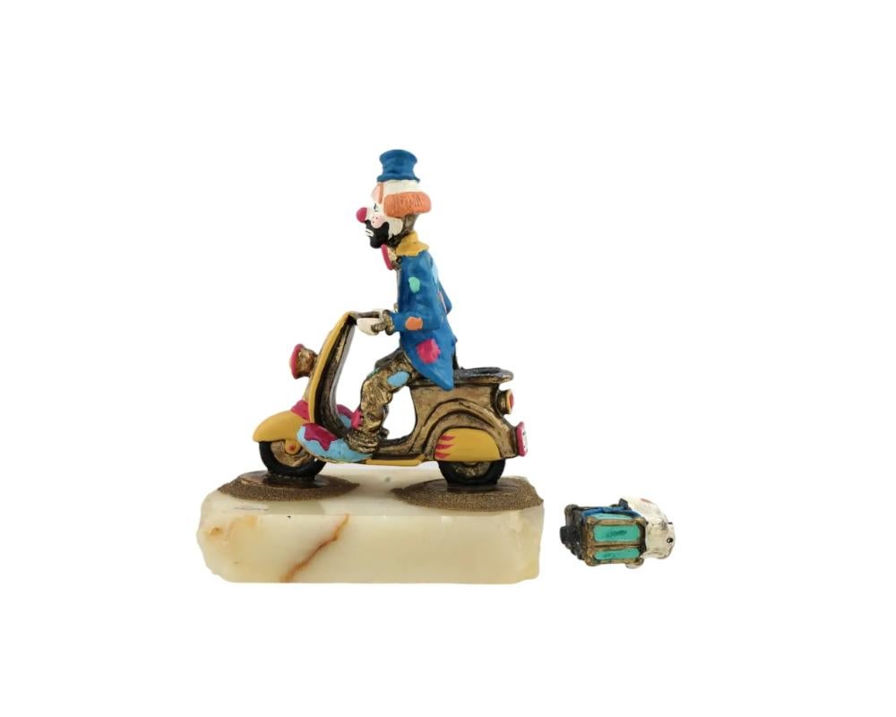Figurita Vintage American Clown W Dog De Ron Lee Norteamericano en venta