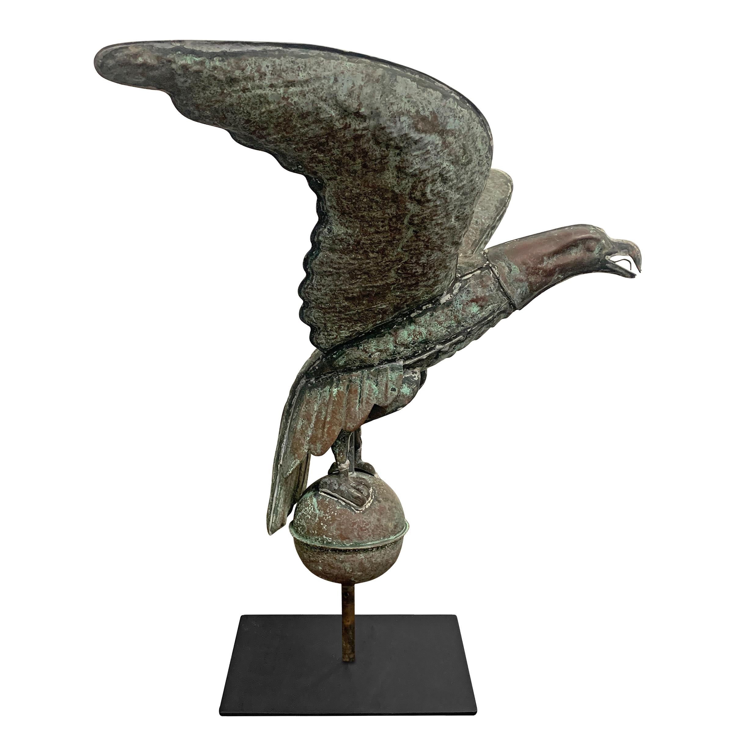 vintage copper eagle weathervane