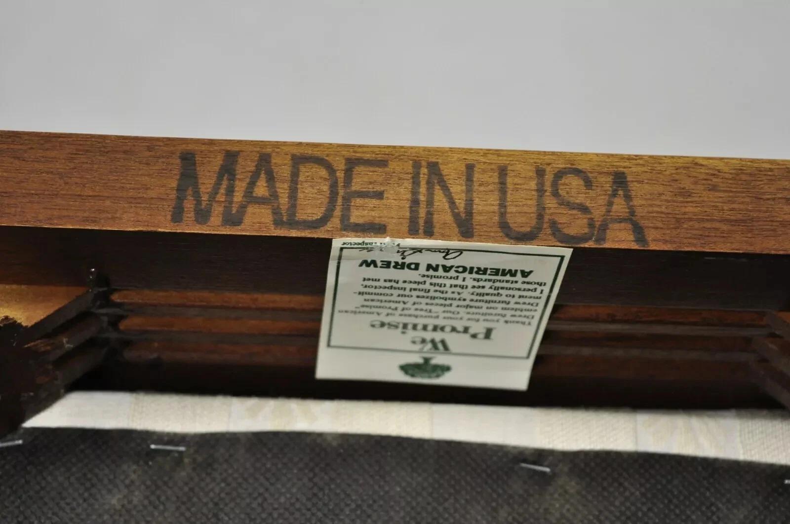 Vintage American Drew Kirschbaumholz Chippendale Stil Esszimmerstühle - Satz von 6 im Angebot 1