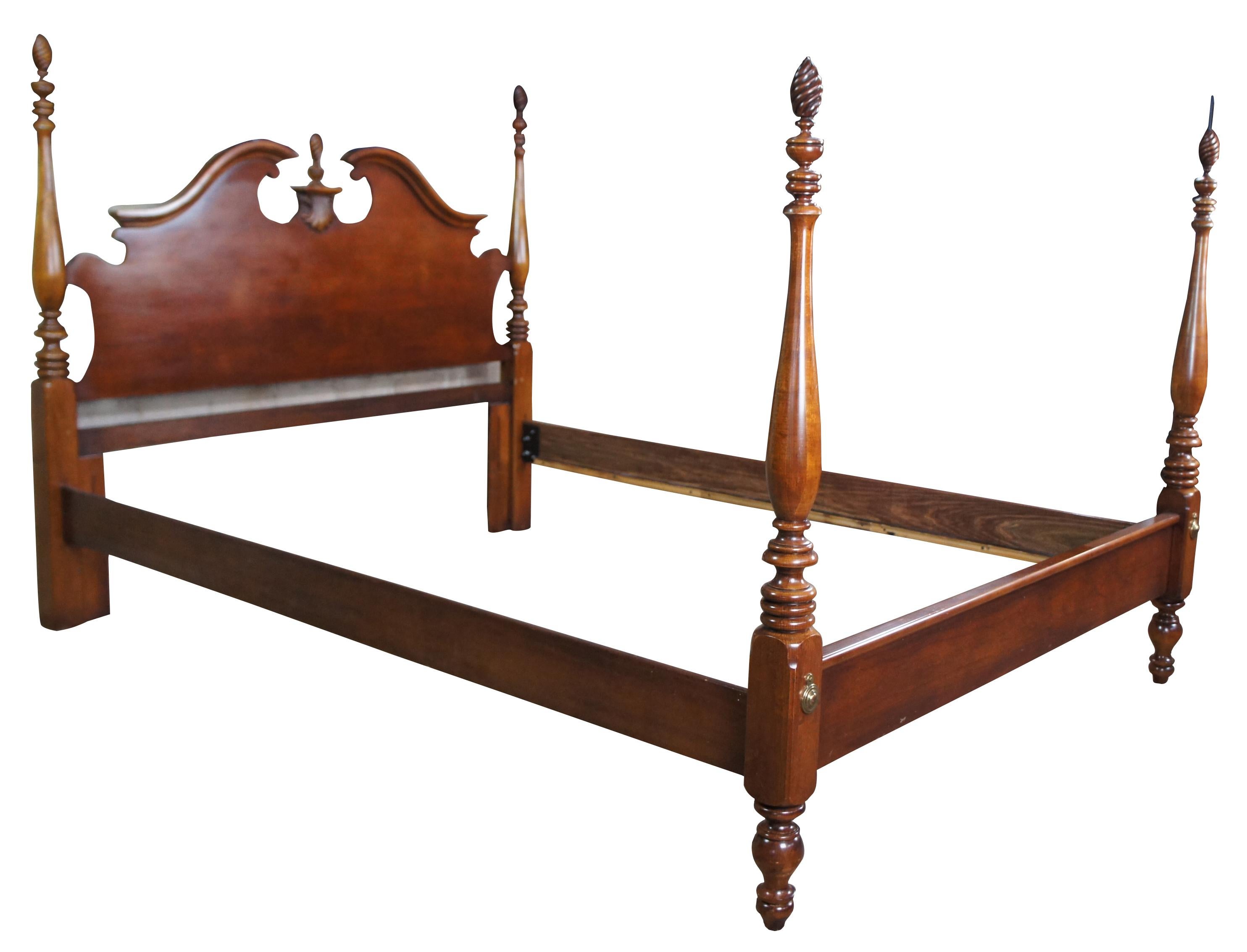 vintage wooden bed frame