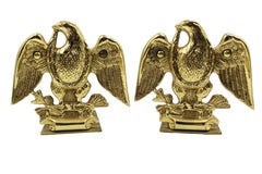 Vintage American Eagle Bookends by Baldwin Brass