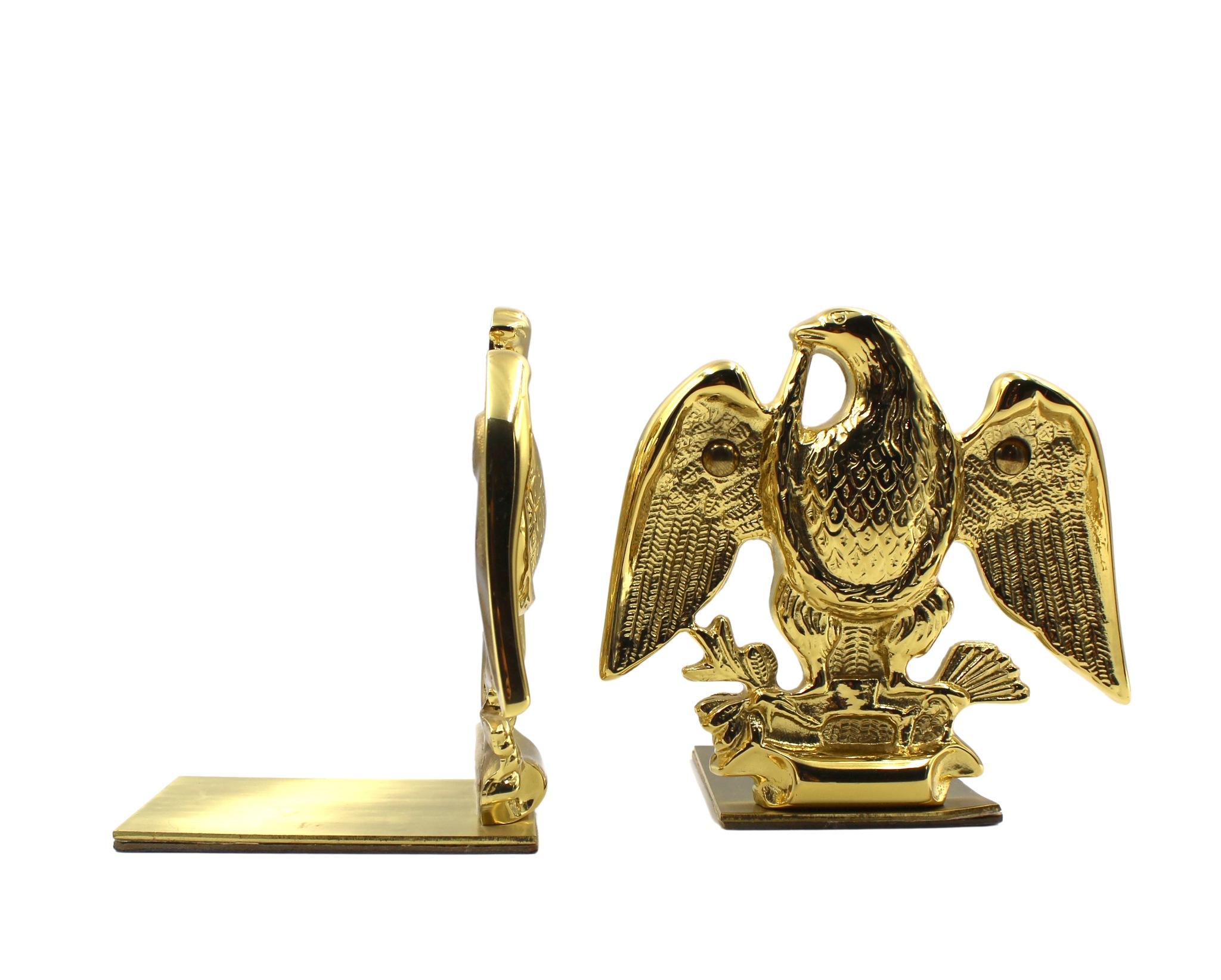Vintage American Eagle Bookends by Baldwin Brass In Good Condition In Colorado Springs, CO