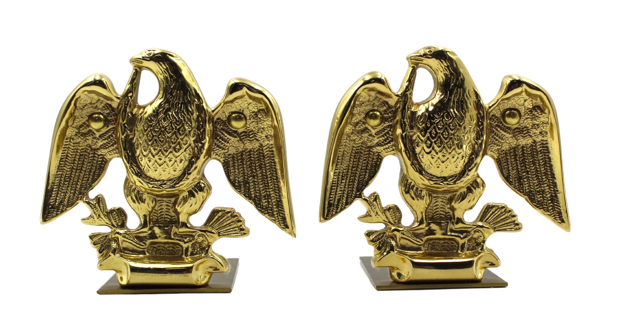 Vintage American Eagle Bookends by Baldwin Brass 3
