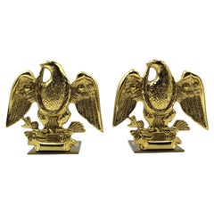 Used American Eagle Bookends by Baldwin Brass