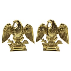 Vintage American Eagle Bookends by Baldwin Brass