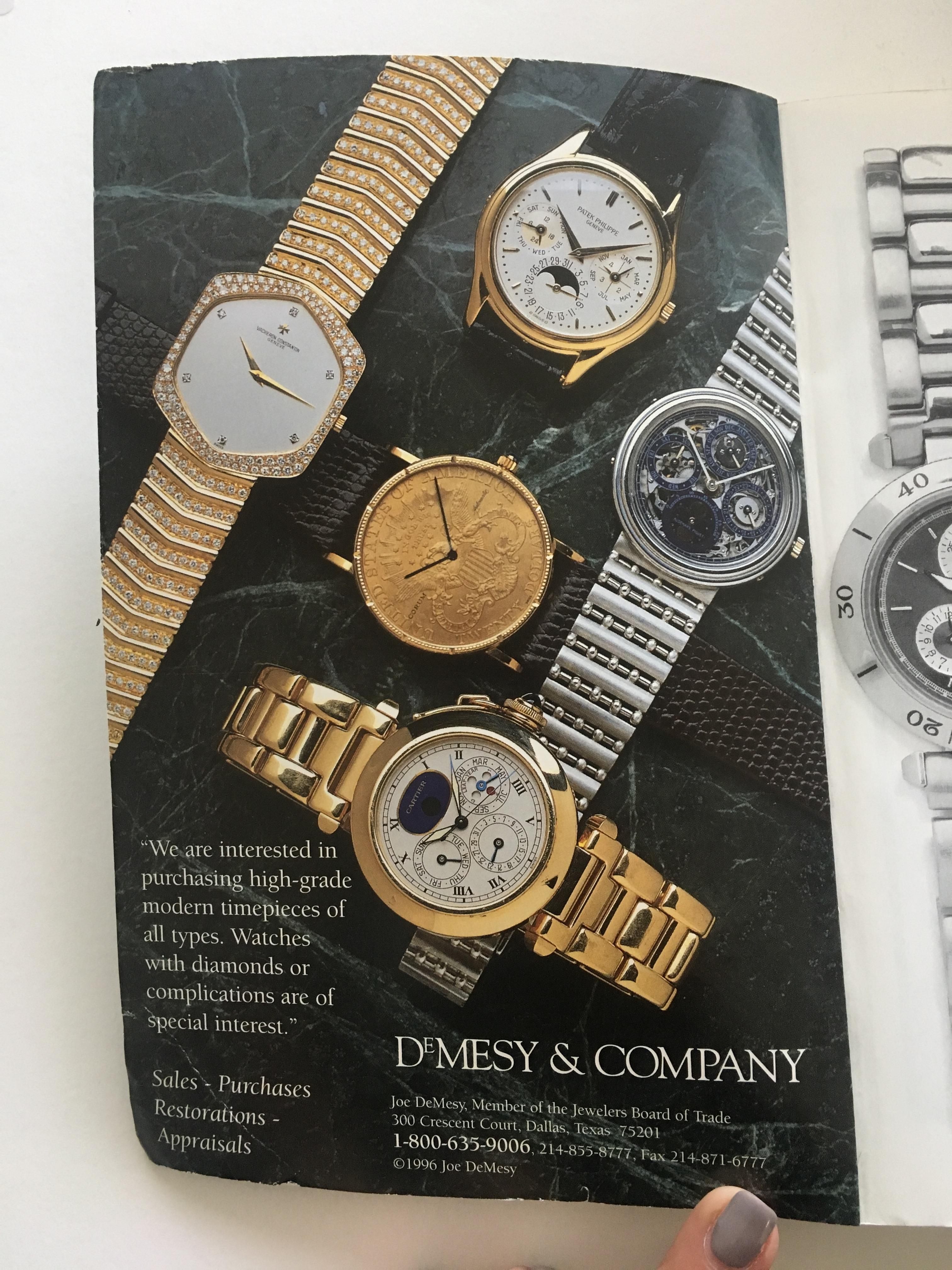 VOLUME 7: Vintage American & European Silver Anniversary Wristwatch Price Guide Published in 1996