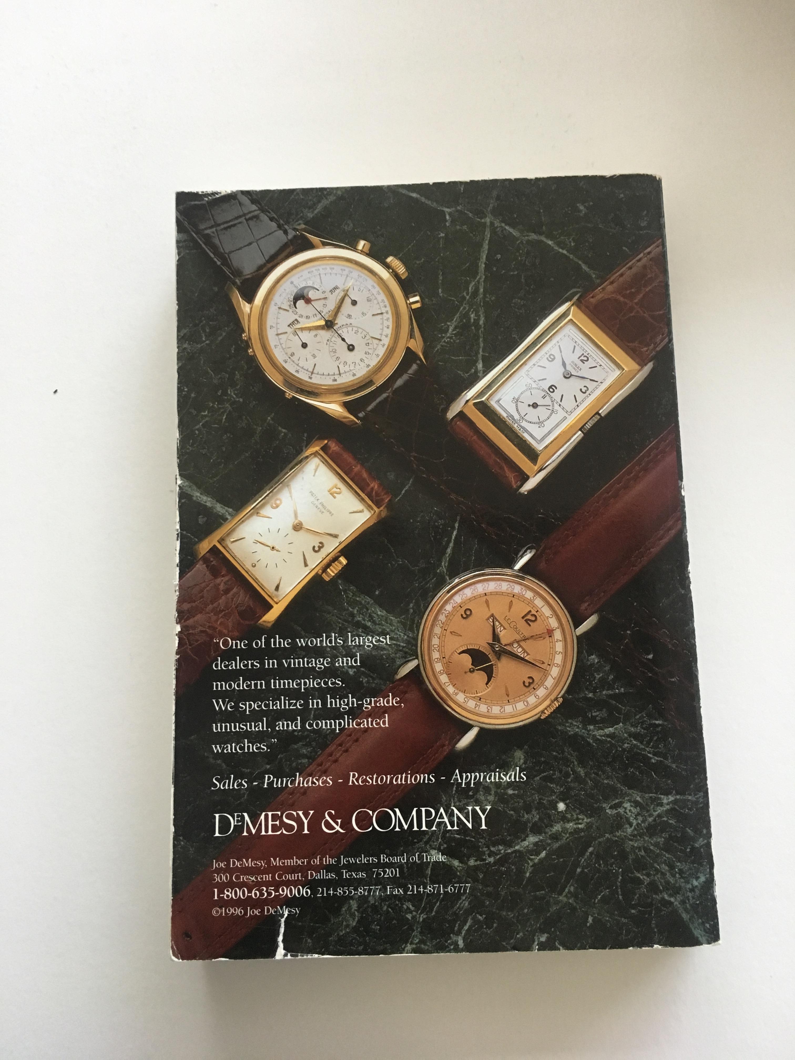 Vintage American & European Silver Anniversary Wristwatch Price Guide Published  In New Condition For Sale In Dallas, TX