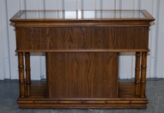 VINTAGE AMERICAN FAUX BAMBOO STYLE CONSOLE TABLE SMALL SIDEBOARD BY BURLiNGTON