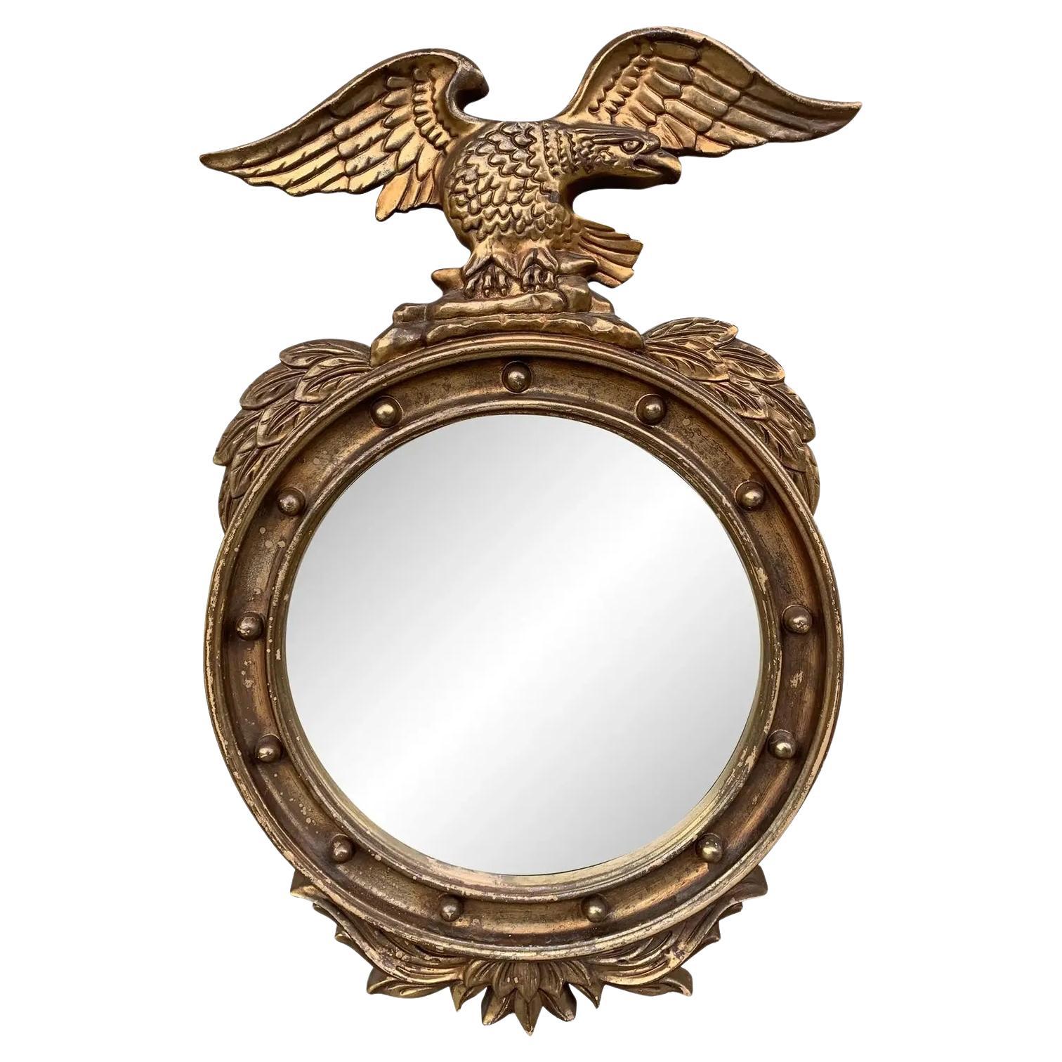 Vintage American Federal Giltwood Eagle Mirror