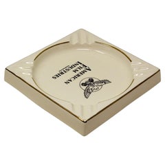 Vintage American Film Industries Incorporated Posacenere grande in ceramica