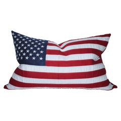 Vintage American Flag Pillow