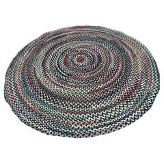 Alfombra trenzada Vintage American Folk Art - RR5250     VENTA     VENTA   REBAJAS A MITAD DE PRECIO