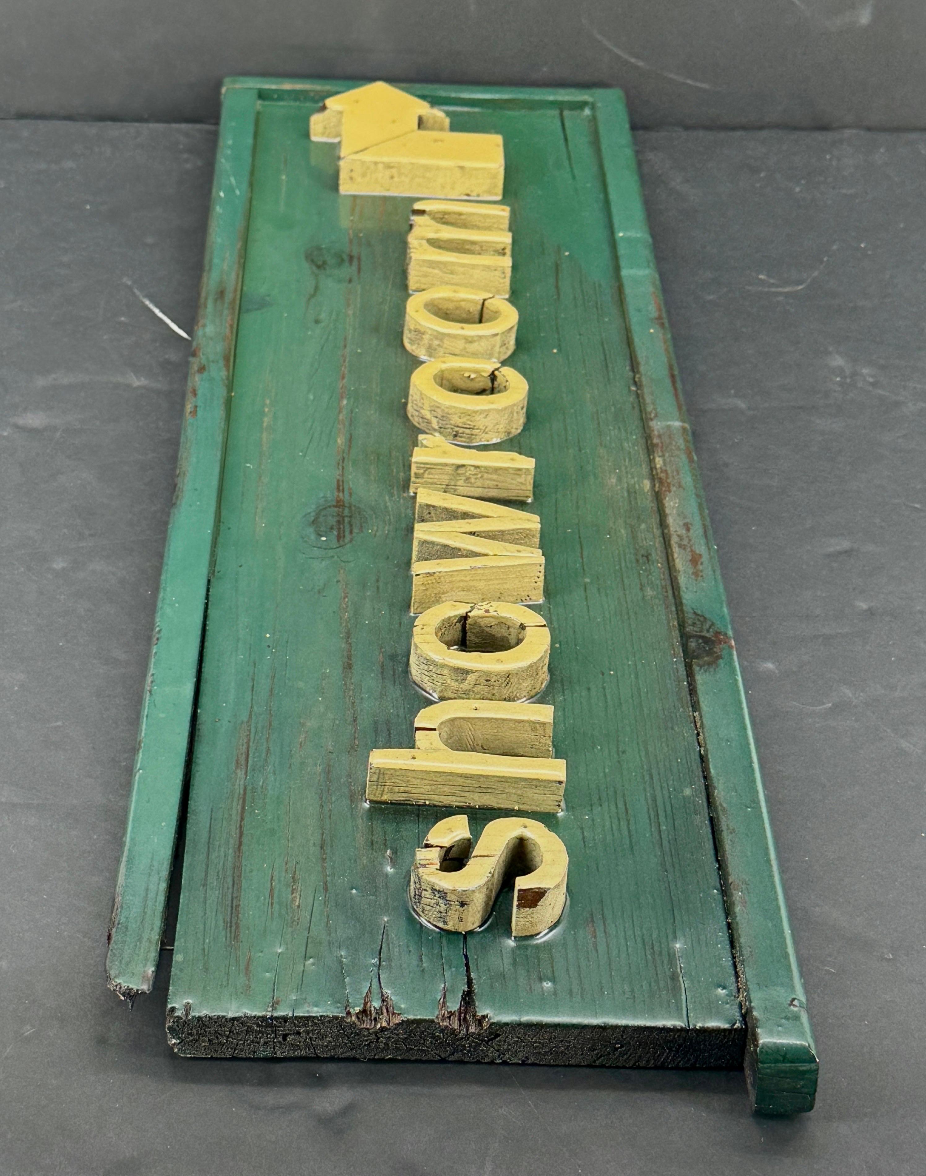 Vintage American Folk Art Showroom Handelsschild im Angebot 3