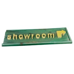 Vintage American Folk Art Showroom Trade Sign