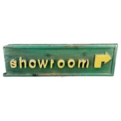 Vintage American Folk Art Showroom Trade Sign