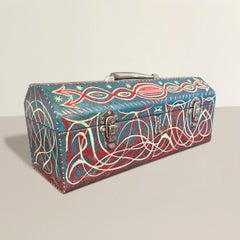 Vintage American Folk Art Toolbox