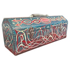 Vintage American Folk Art Toolbox