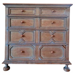 Antique American Harold Grieve (Attrib) Painted Oak Chest Of Drawers 