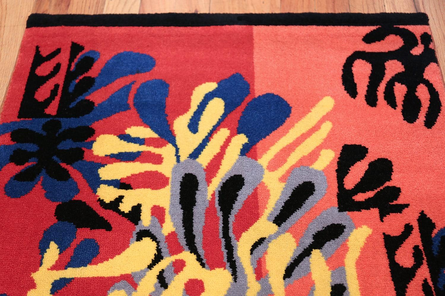 Wool Vintage American Henri Matisse Mimosa Rug. Size: 3 ft x 4 ft 10 in