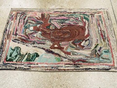 Vintage American Hook Rug