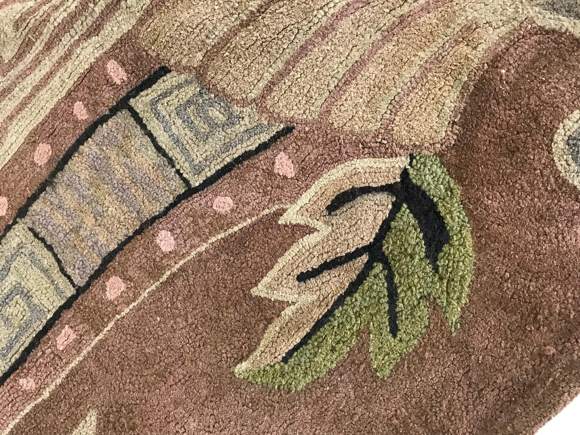 Vintage American Hooked Rug In Good Condition In New York, NY