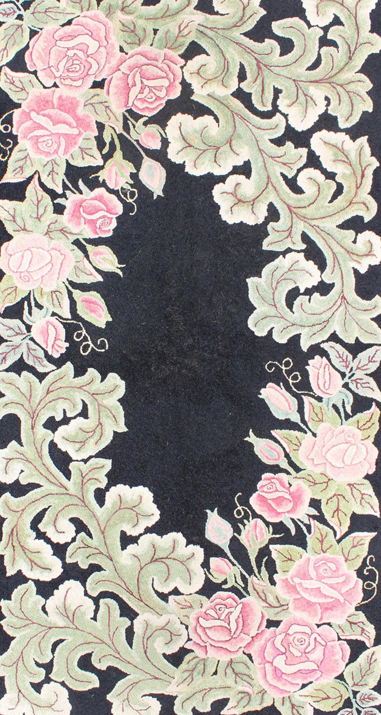 big floral rug
