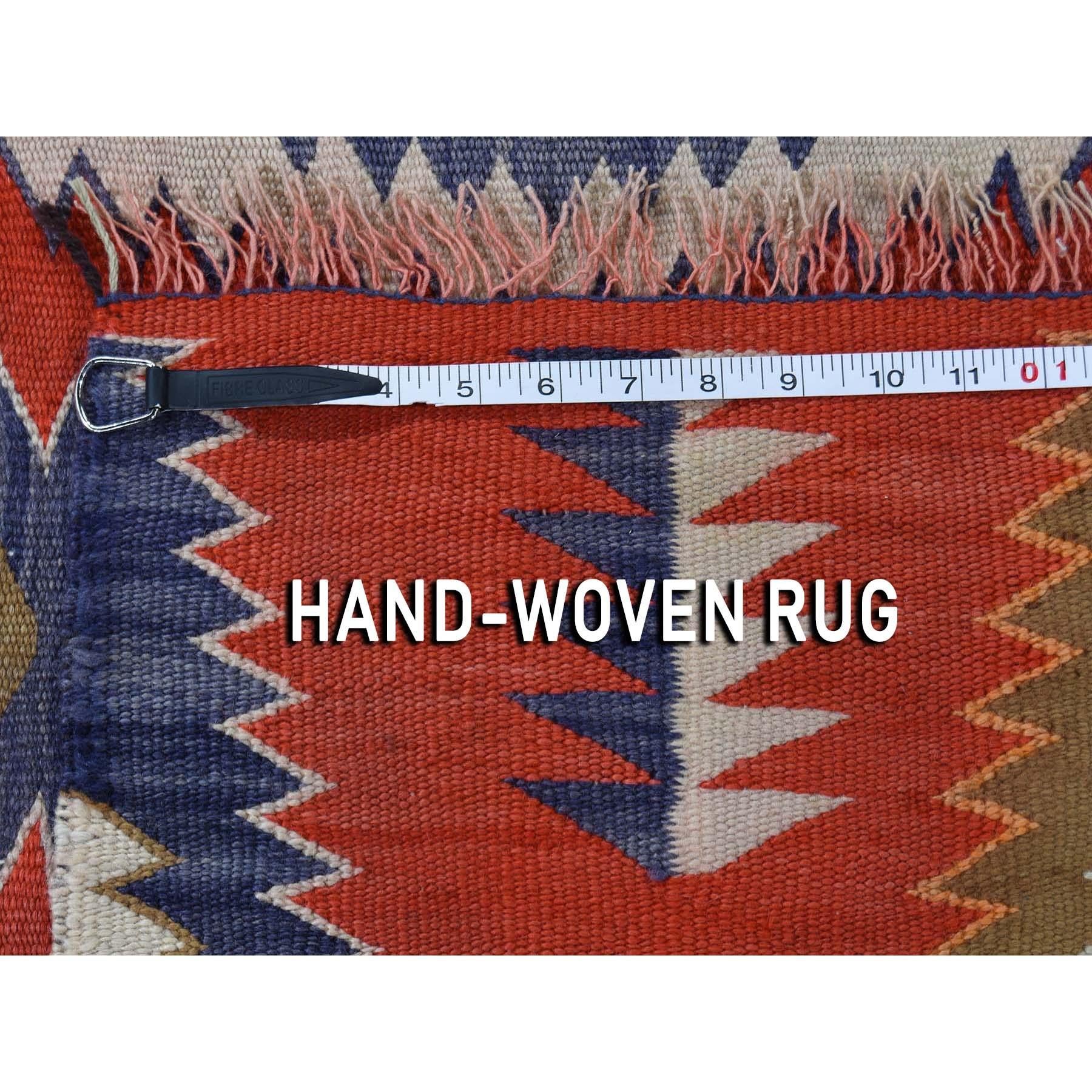 20th Century Vintage American Indian Navajo Flat-Weave Handwoven Rug