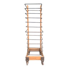 Vintage American Industrial Baker's Rack