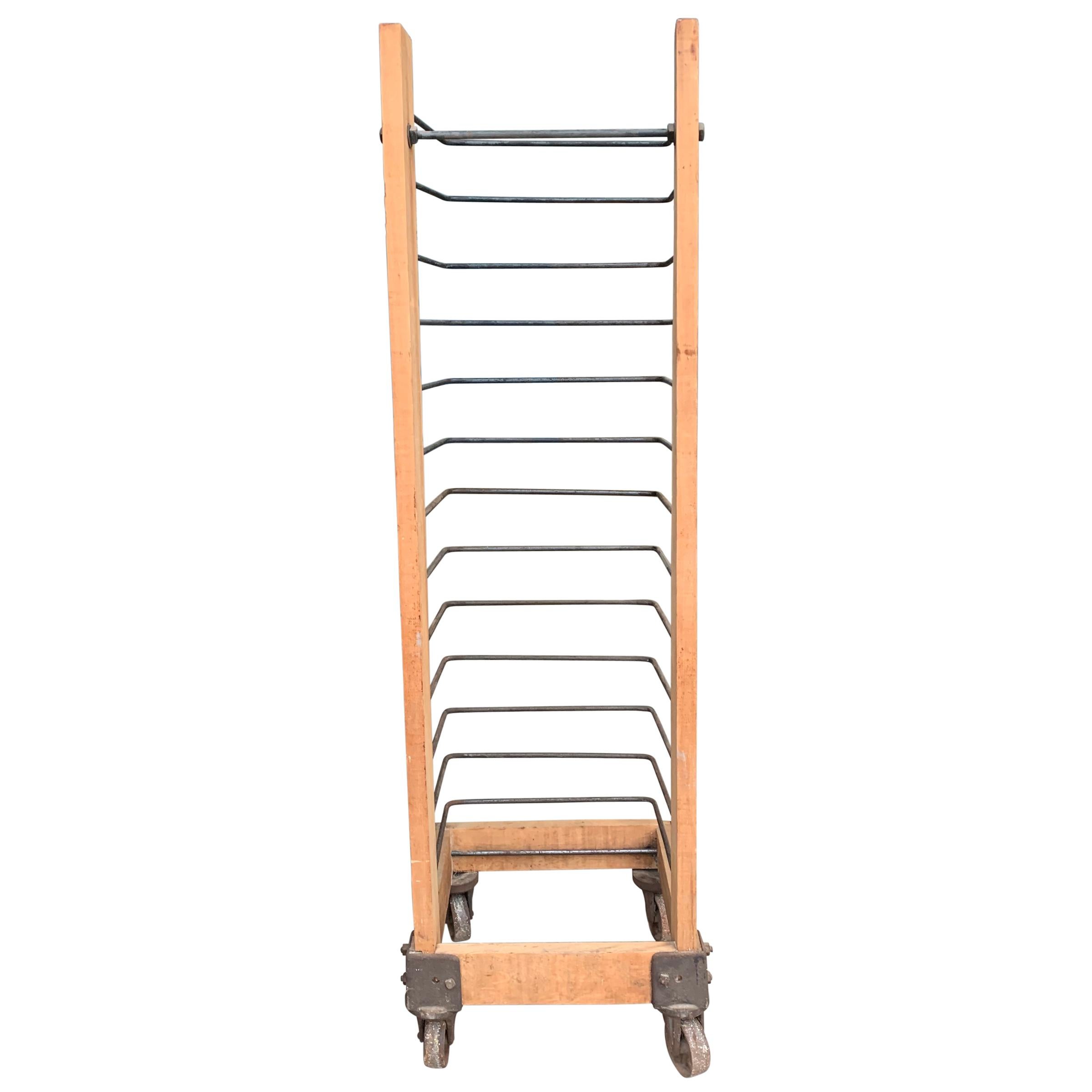 Vintage American Industrial Baker's Rack at 1stDibs industrial bakers rack, vintage bakers