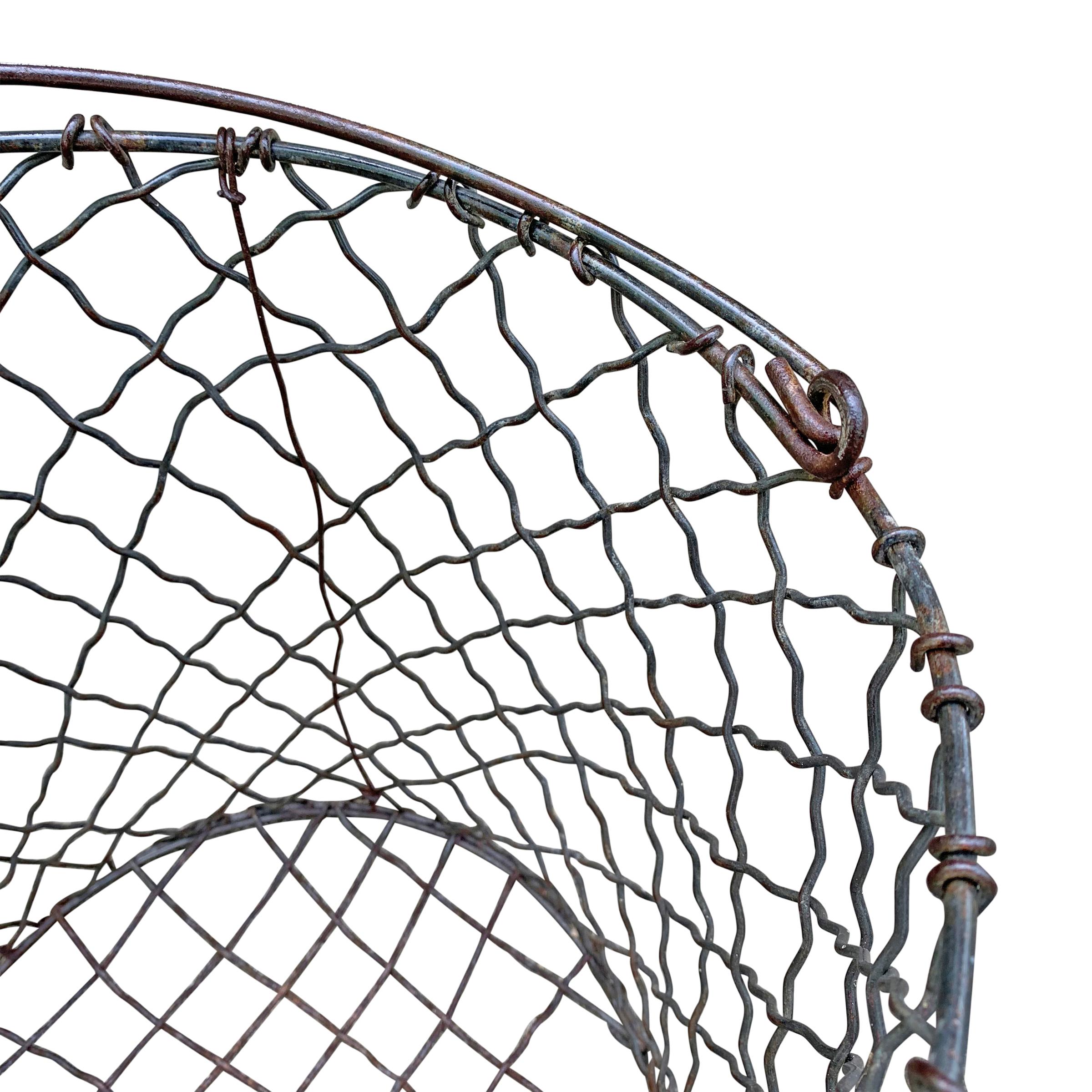 Woven Vintage American Industrial Wire Basket