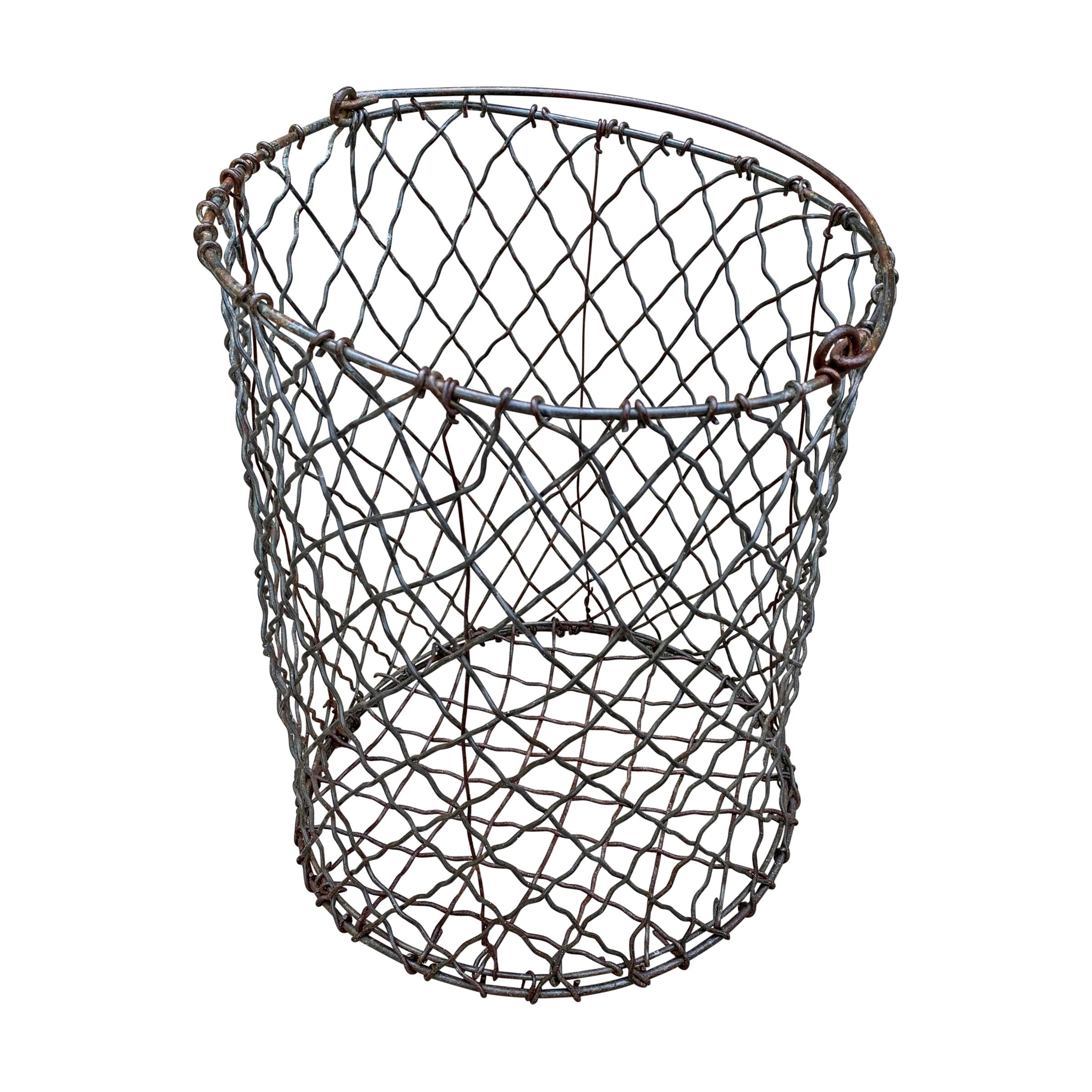 Vintage American Industrial Wire Basket