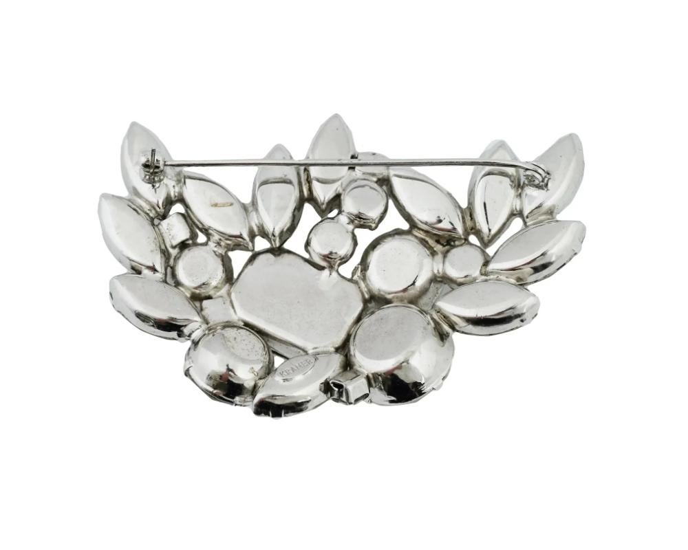 Vintage American Kramer Costume Jewelry Brooch In Good Condition In New York, NY