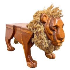 Vintage American Lion Stool