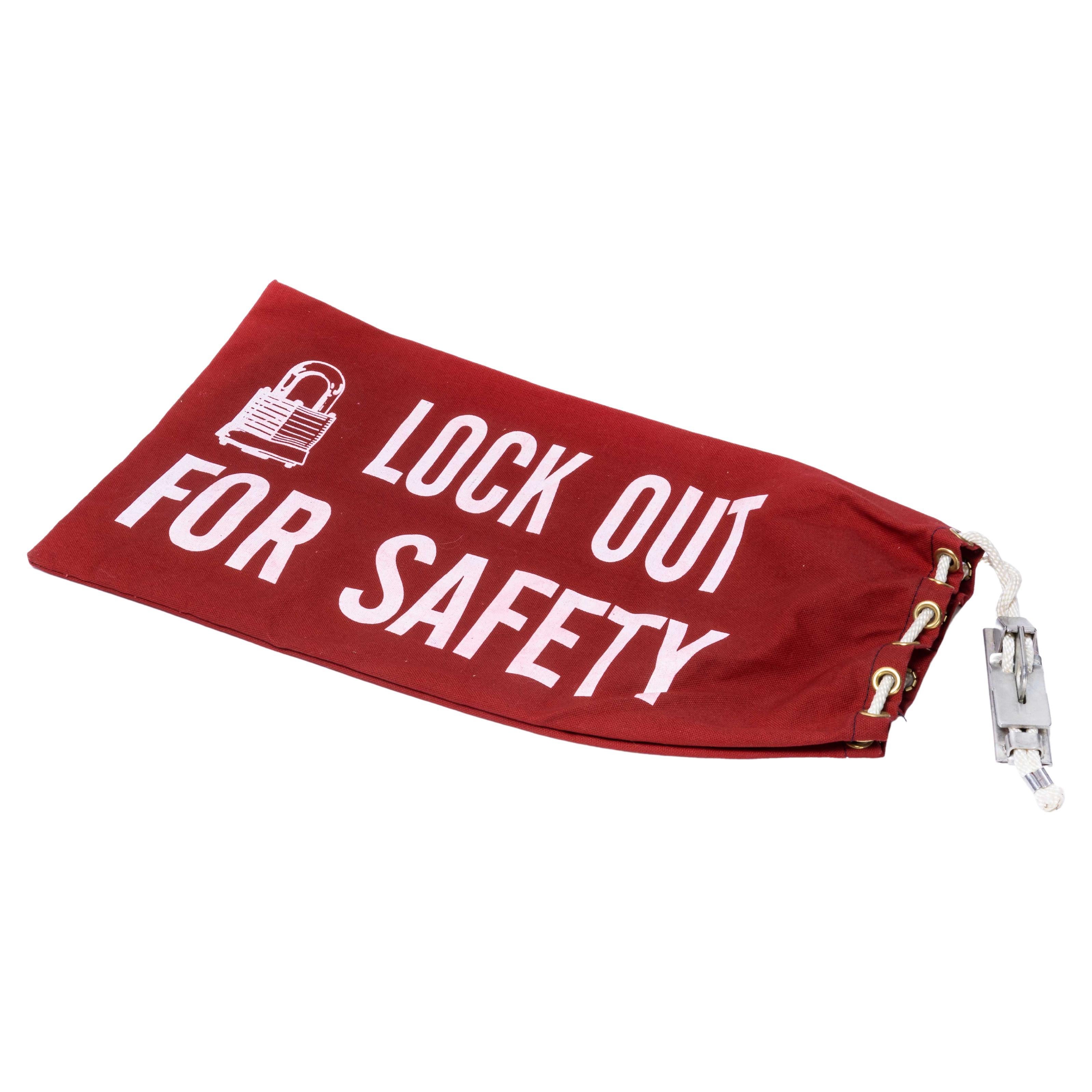 Vintage American Lock Out for Safety Bag For Sale