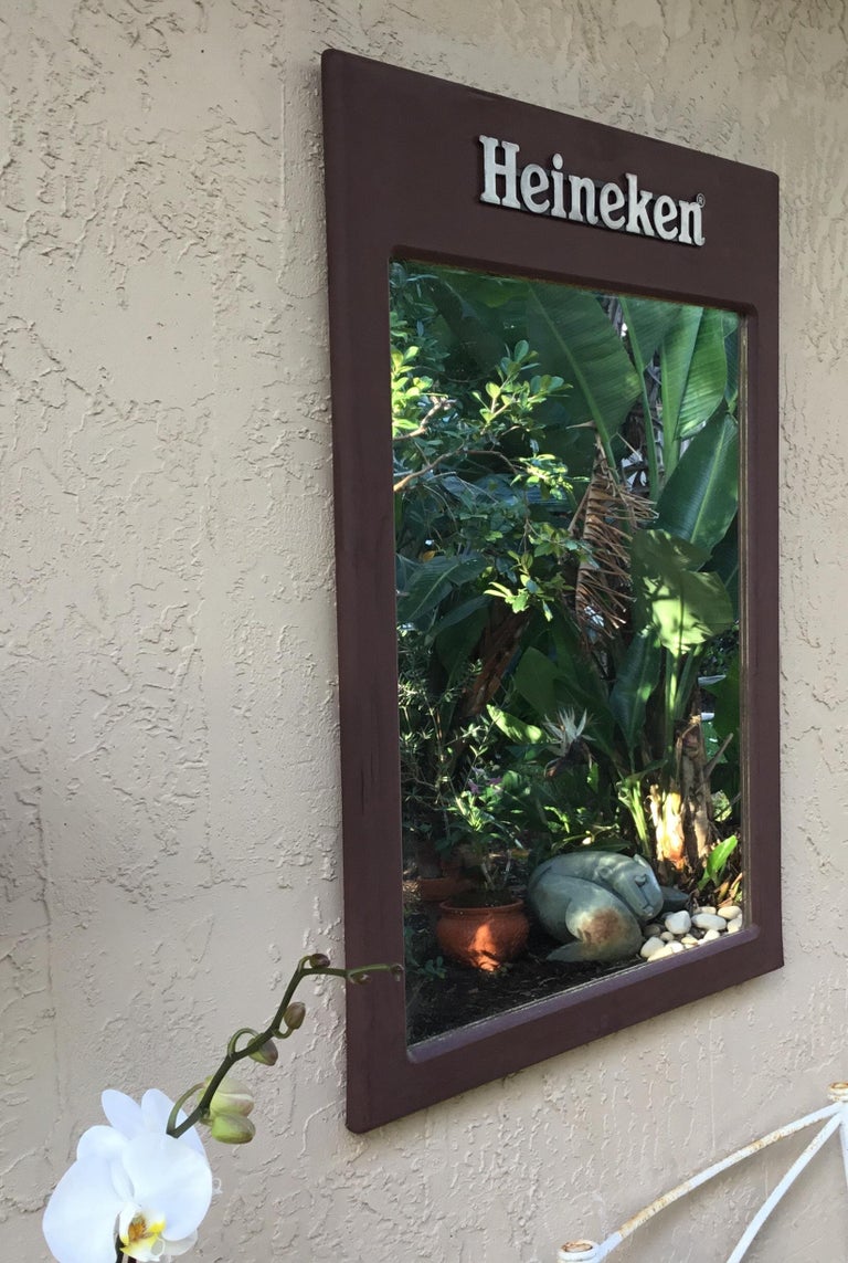 Vintage American Made Wall Hanging Mirror For Sale at 1stDibs