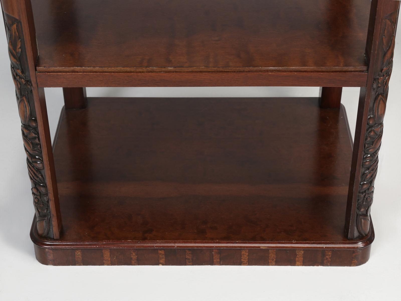 Vintage American Mahogany End Table, Nightstand or Side Table, Restored 10
