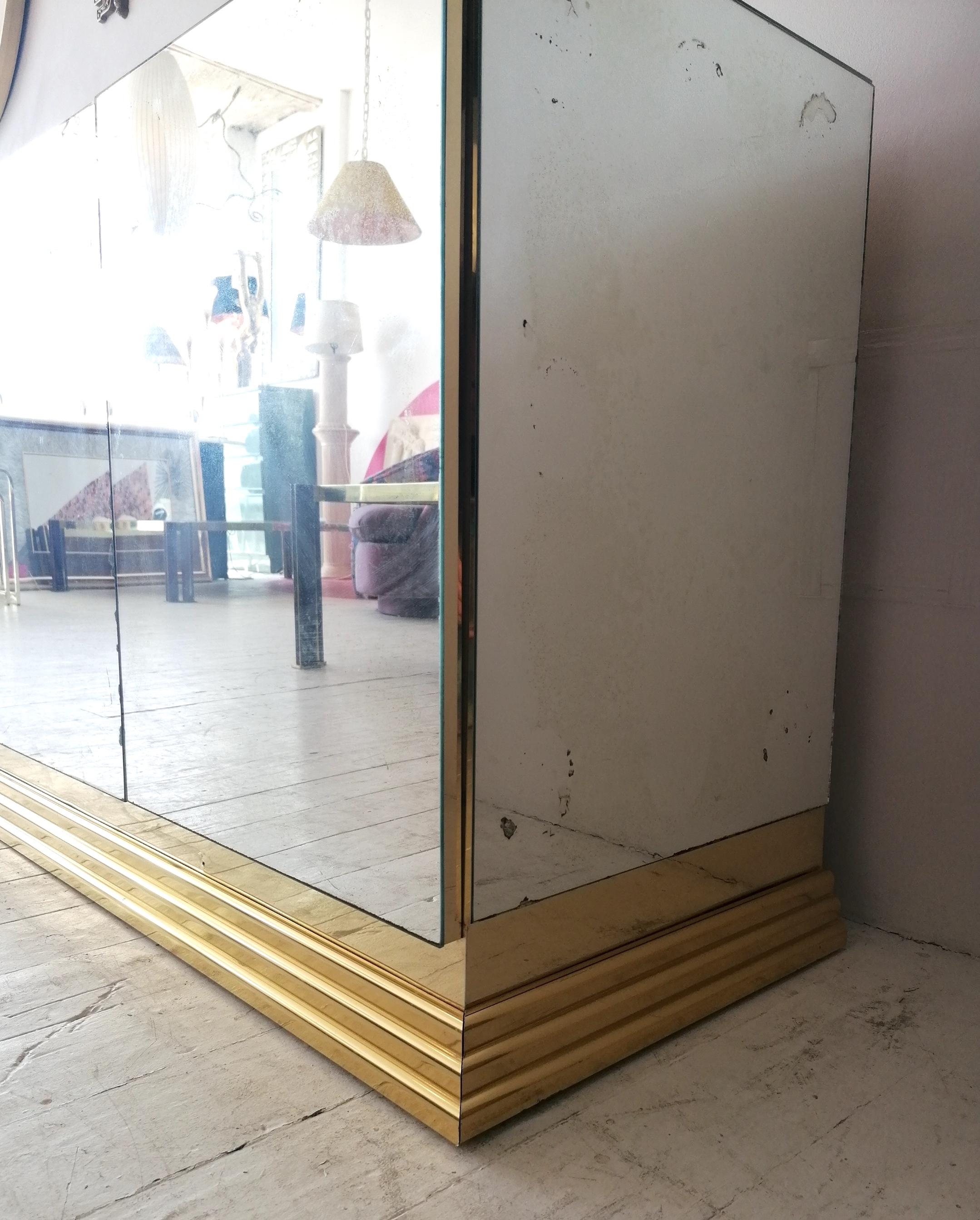 Vintage American Mirrored Glass Sideboard By Ello Furniture, 1970s / 1980s 6