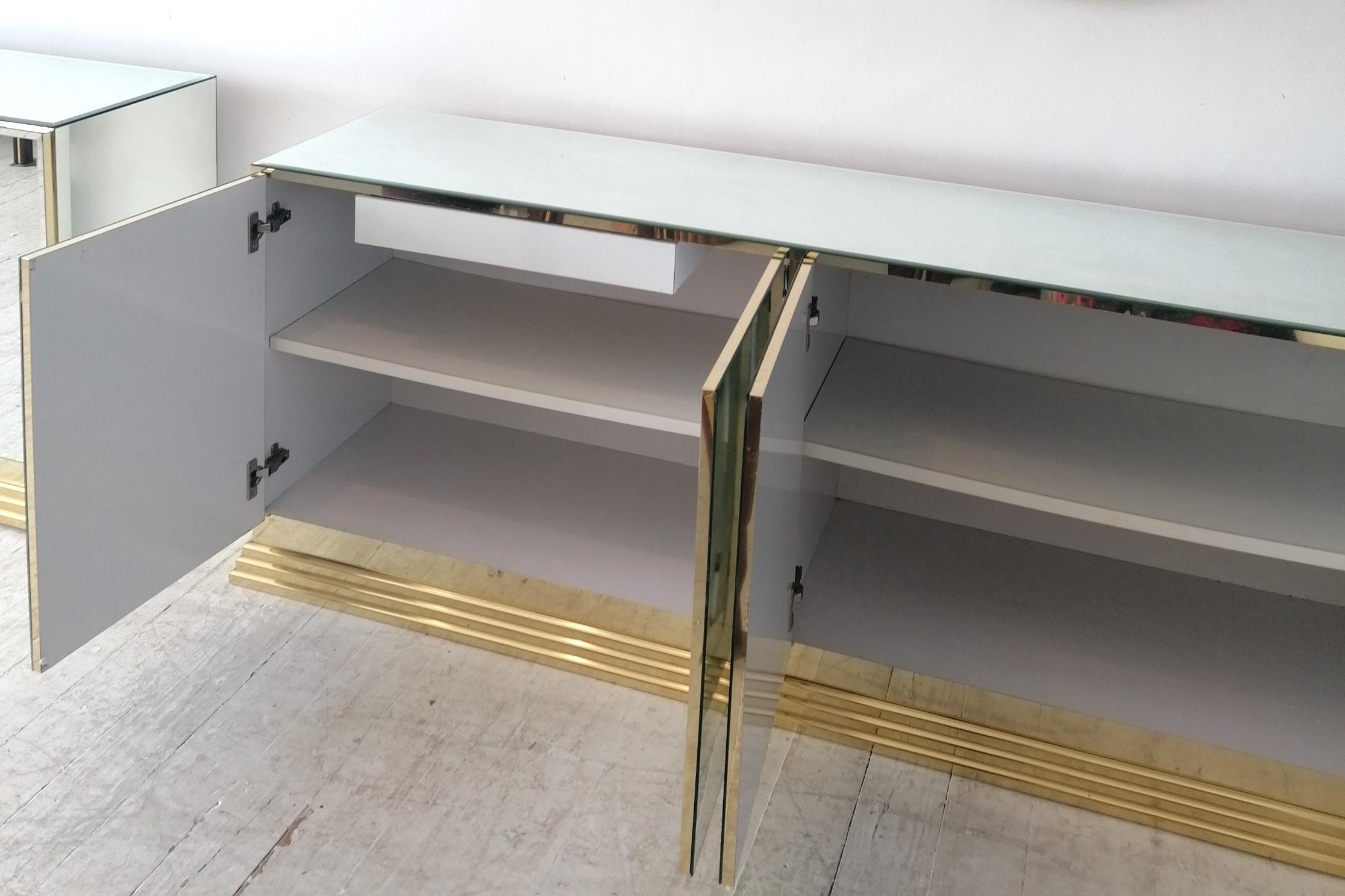 Vintage American Mirrored Glass Sideboard By Ello Furniture, 1970s / 1980s 2