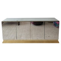 Vintage American Mirrored Glass Sideboard By Ello Furniture, 1970s 1980s