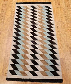 Tapis Vintage Navajo, laine tissée à la main, motif Eye Dazzler
