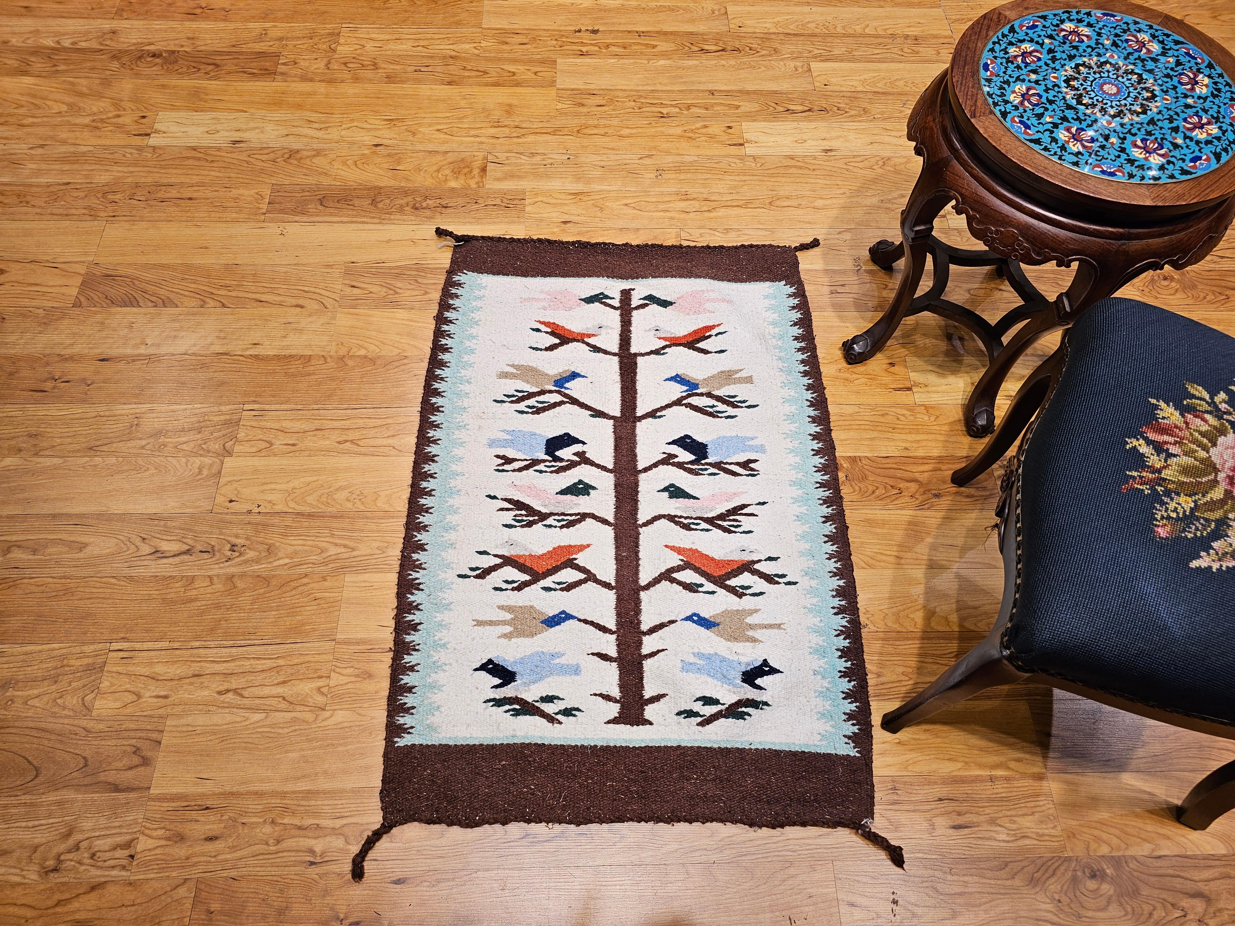 Vintage Native American Navajo Pictorial Tree of Life For Sale 2