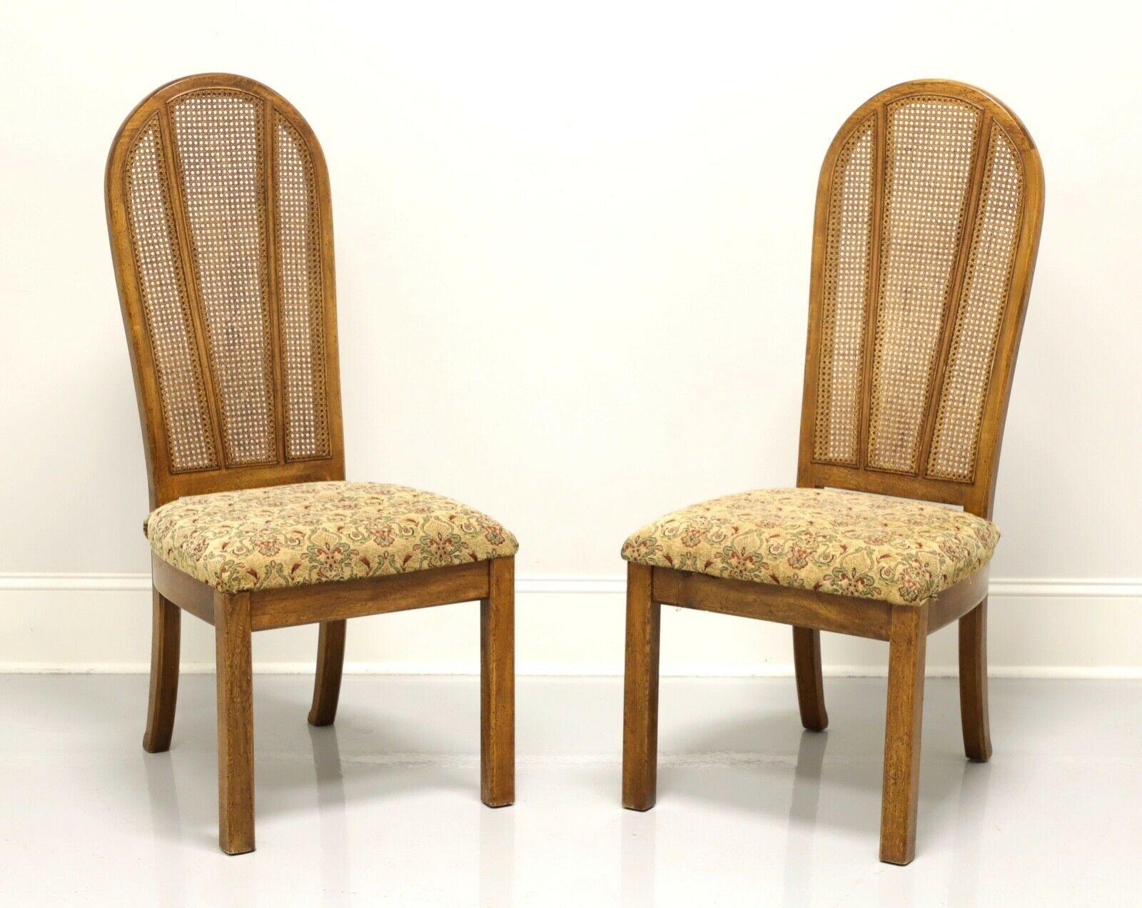AMERICAN OF MARTINSVILLE Vintage Campaign Style Dining Side Chairs - Pair 5