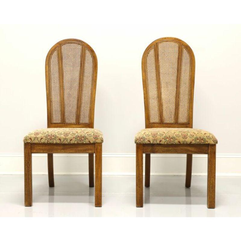 American AMERICAN OF MARTINSVILLE Vintage Campaign Style Dining Side Chairs - Pair