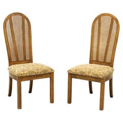 AMERICAN OF MARTINSVILLE Vintage Campaign Style Dining Side Chairs - Pair